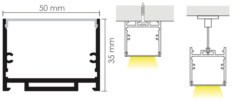 Aluminum LED Profile 5035